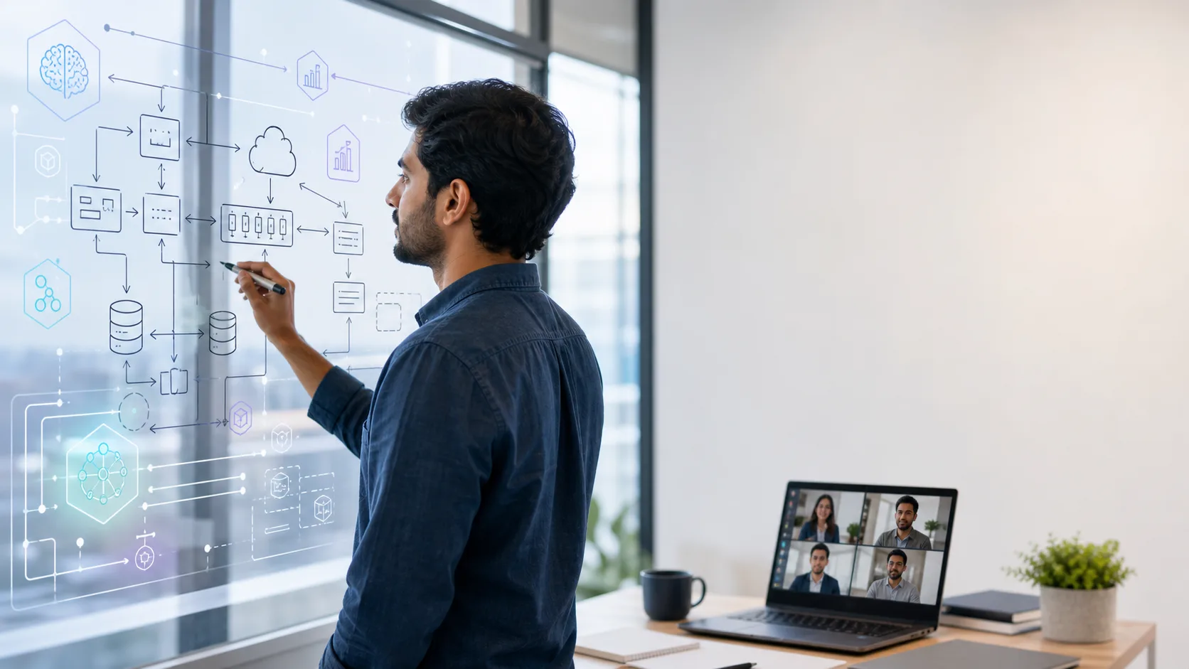System design interview preparation with AI support