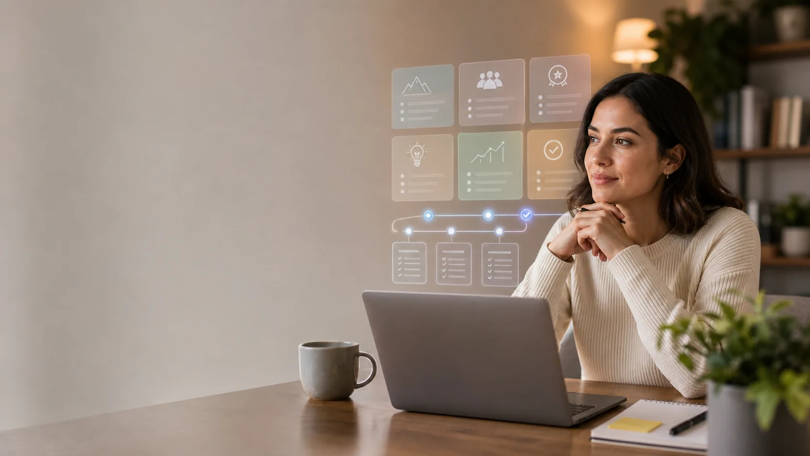 Candidate preparing calmly for a Wonderlic-style online assessment with AI support