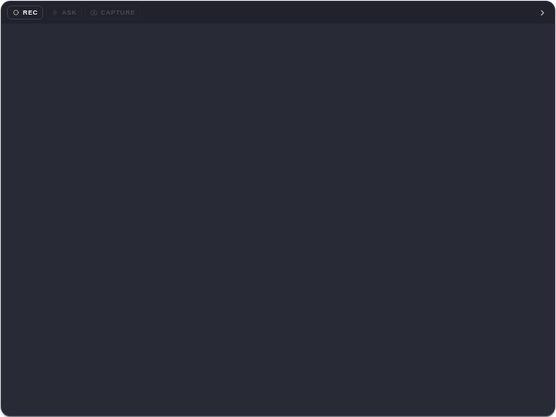 ExtraBrain idle main window with live controls